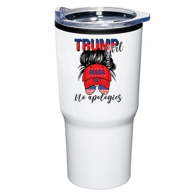 Trump Girl No Apologies Patriotic American Tumbler