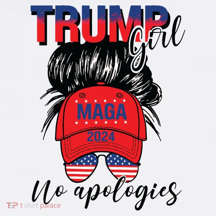 Trump Girl No Apologies Patriotic American Baby Bodysuit
