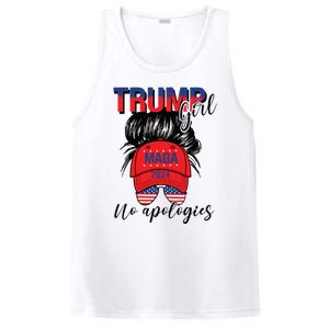 Trump Girl No Apologies Patriotic American PosiCharge Competitor Tank