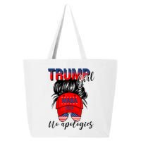 Trump Girl No Apologies Patriotic American 25L Jumbo Tote