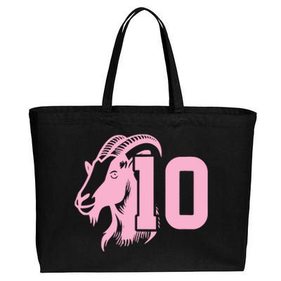 The Goat Number Ten Cotton Canvas Jumbo Tote