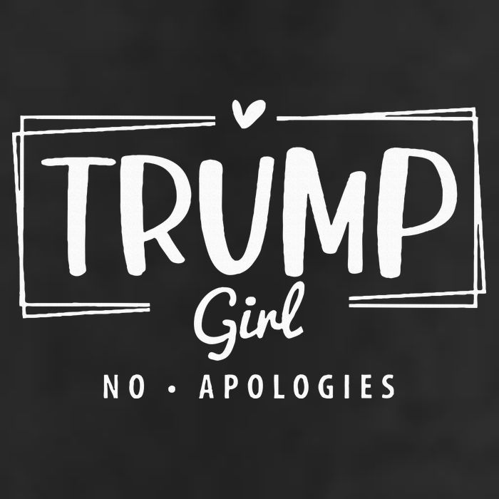 Trump Girl No Apologies Election 2024 7 Panel Mesh Trucker Snapback Hat