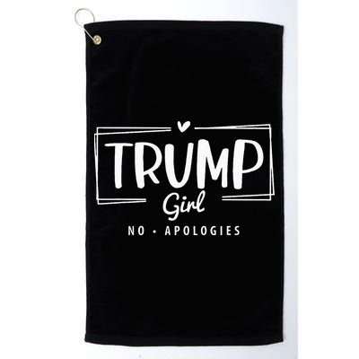 Trump Girl No Apologies Election 2024 Golf Towel