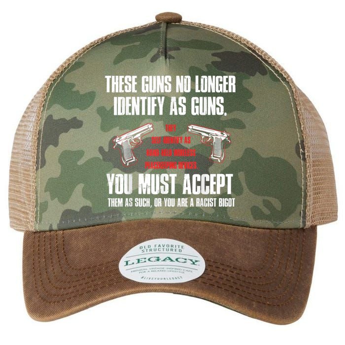 These Guns No Longer Identify As Guns Funny Gun Legacy Tie Dye Trucker Hat