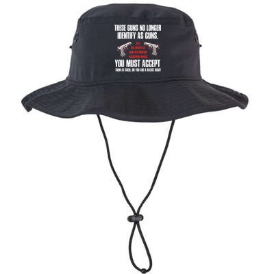 These Guns No Longer Identify As Guns Funny Gun Bucket Hat