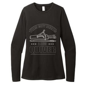 This Guy Needs A New Quiver Gift Bow Arrow Archery Meaningful Gift Womens CVC Long Sleeve Shirt