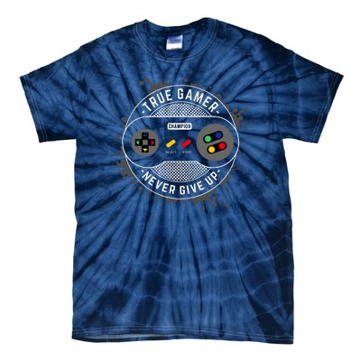 True Gamer Never Give Up Tie-Dye T-Shirt