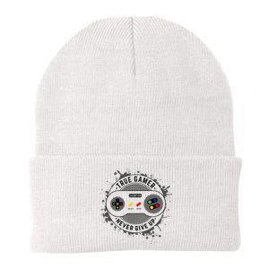 True Gamer Never Give Up Knit Cap Winter Beanie