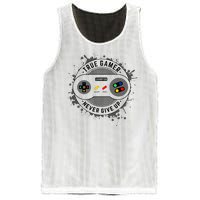 True Gamer Never Give Up Mesh Reversible Basketball Jersey Tank