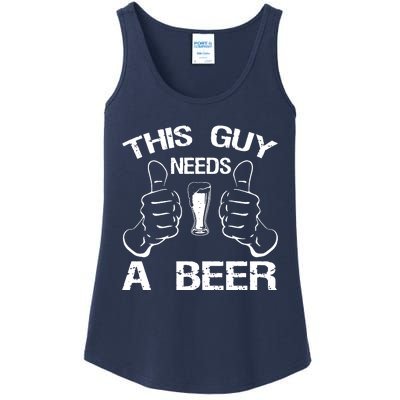 This Guy Needs A Beer Ladies Essential Tank