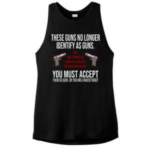 These Guns No Longer Identify As Guns Ladies PosiCharge Tri-Blend Wicking Tank