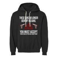 These Guns No Longer Identify As Guns Garment-Dyed Fleece Hoodie