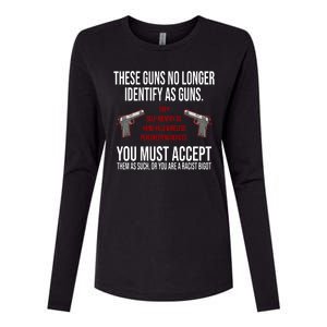 These Guns No Longer Identify As Guns Womens Cotton Relaxed Long Sleeve T-Shirt