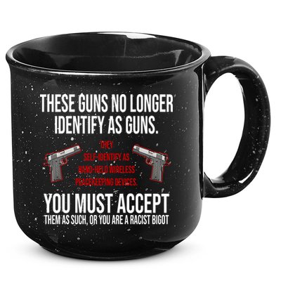 These Guns No Longer Identify As Guns 15oz Campfire Ceramic Mug