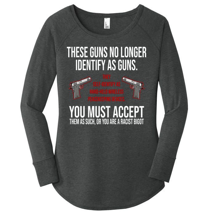 These Guns No Longer Identify As Guns Women's Perfect Tri Tunic Long Sleeve Shirt