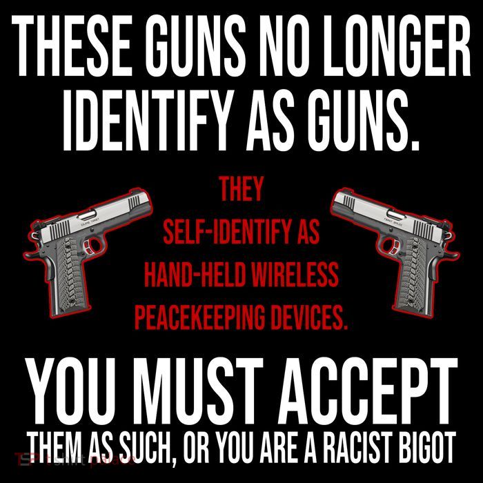 These Guns No Longer Identify As Guns Baby Bodysuit