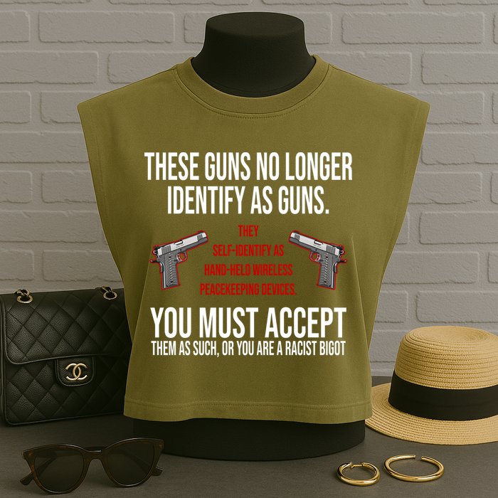 These Guns No Longer Identify As Guns Garment-Dyed Women's Muscle Tee
