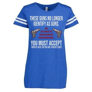 These Guns No Longer Identify As Guns Enza Ladies Jersey Football T-Shirt