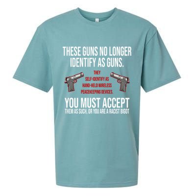 These Guns No Longer Identify As Guns Sueded Cloud Jersey T-Shirt