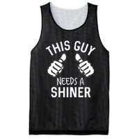 This Guy Needs A Shiner Funny Alcohol Bar Crawl Mesh Reversible Basketball Jersey Tank