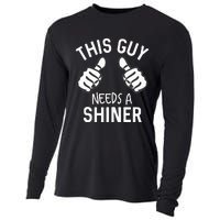 This Guy Needs A Shiner Funny Alcohol Bar Crawl Cooling Performance Long Sleeve Crew