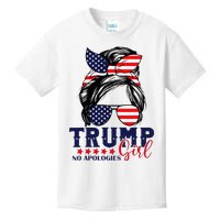 Trump Girl No Apologies Election 2024 Kids T-Shirt