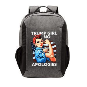 Trump Girl No Apologies Patriotic American Vector Backpack