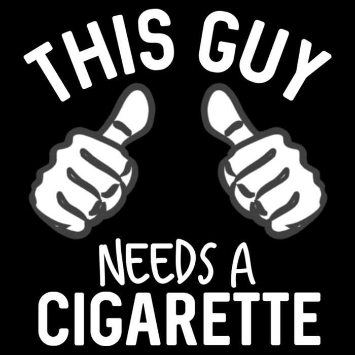 This Guy Needs A Cigarette Funny Smoking Cigarettes Cute Gift City Backpack
