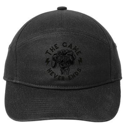 The Game Never Ends Gift 7-Panel Snapback Hat