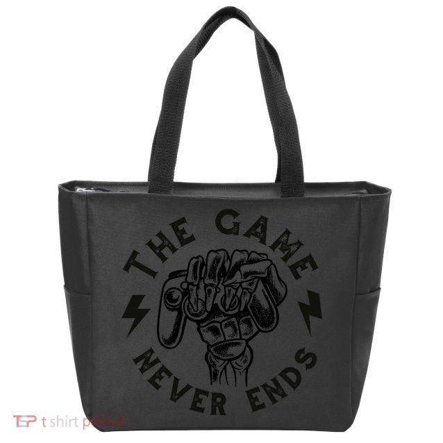 The Game Never Ends Gift Zip Tote Bag