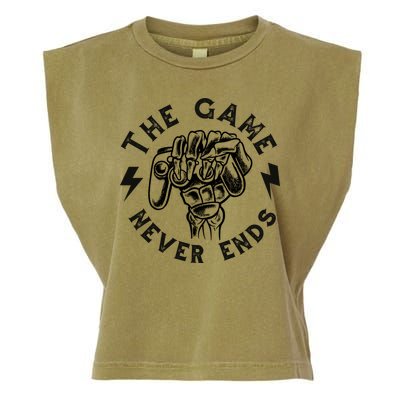 The Game Never Ends Gift Garment-Dyed Women's Muscle Tee