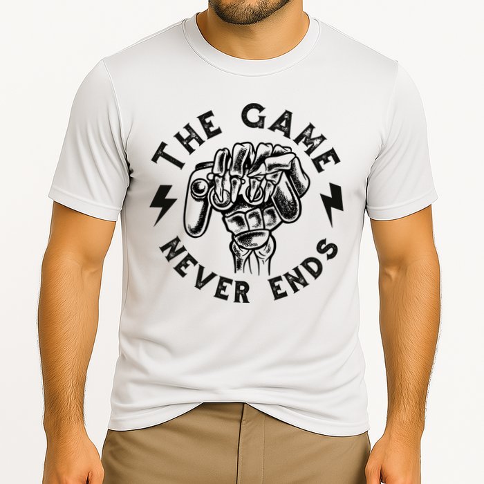 The Game Never Ends Gift Cooling Performance Crew T-Shirt