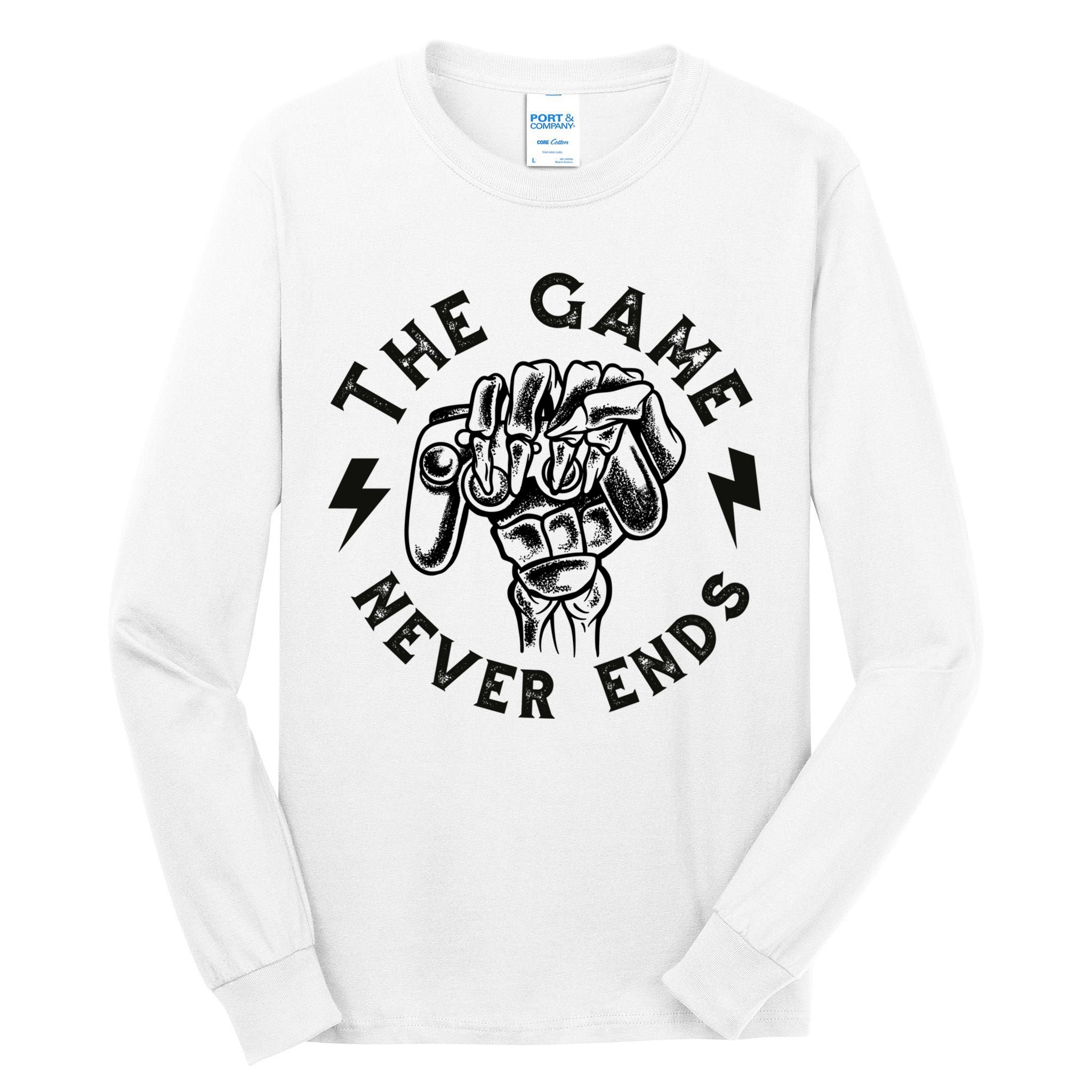 The Game Never Ends Gift Tall Long Sleeve T-Shirt
