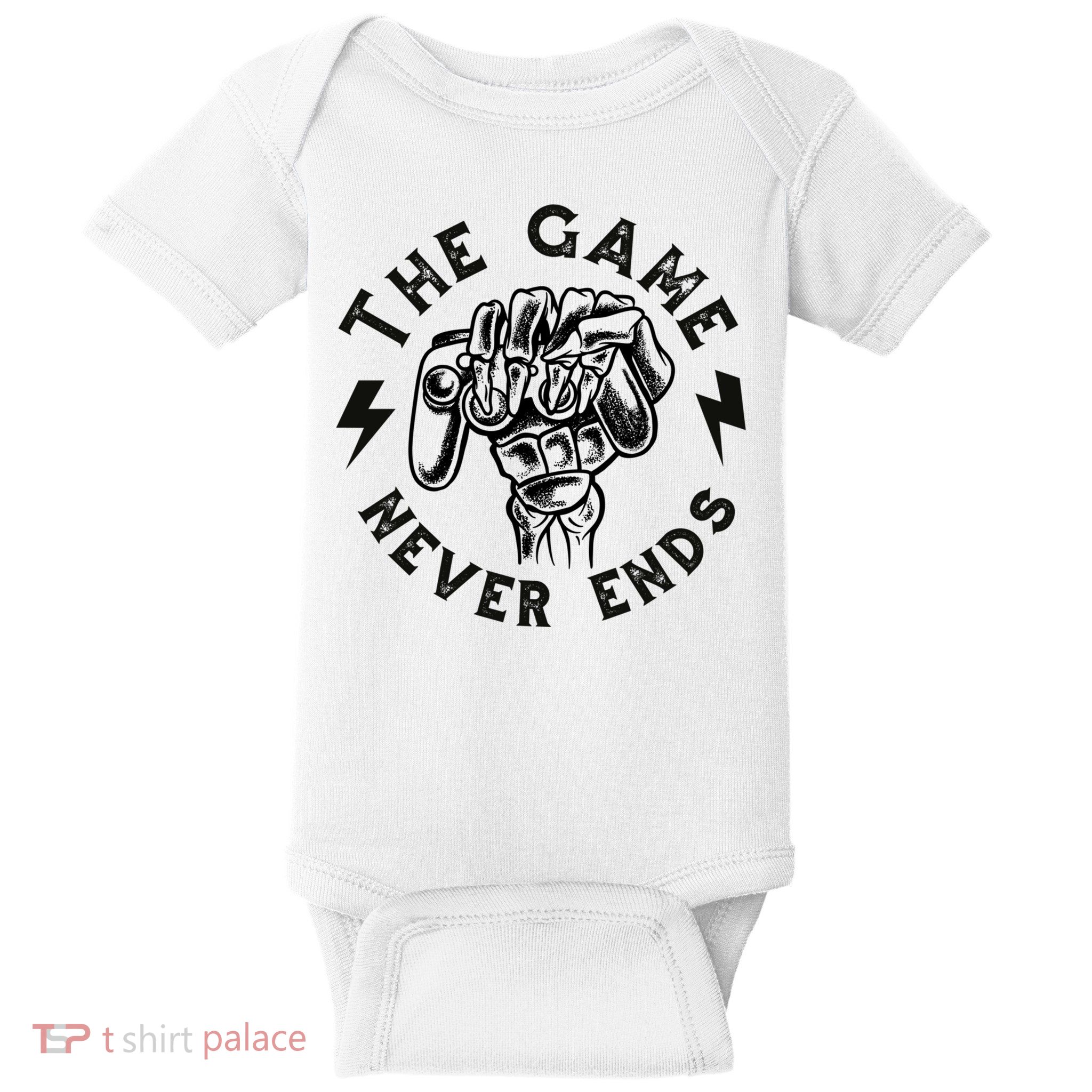The Game Never Ends Gift Baby Bodysuit