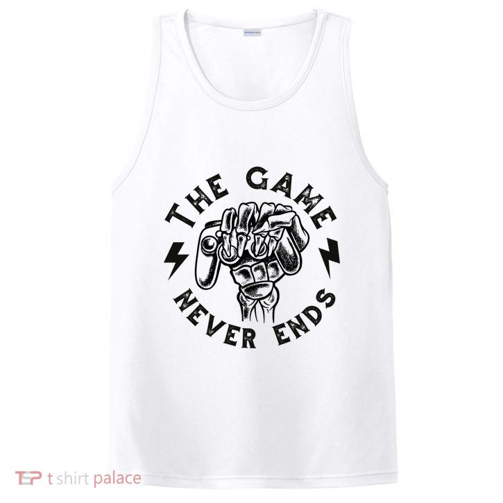 The Game Never Ends Gift PosiCharge Competitor Tank