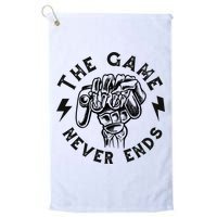 The Game Never Ends Gift Golf Towel