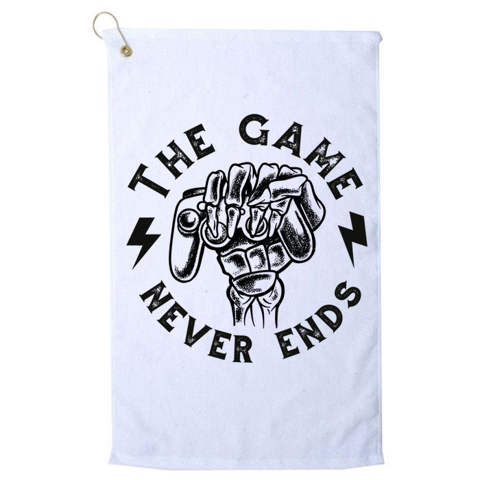 The Game Never Ends Gift Golf Towel