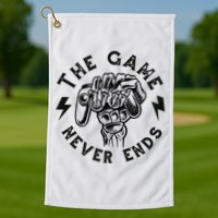 The Game Never Ends Gift Golf Towel