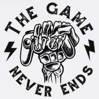 The Game Never Ends Gift Golf Towel