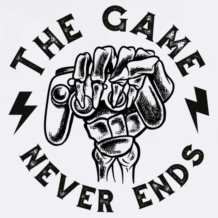 The Game Never Ends Gift Golf Towel