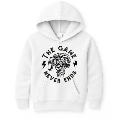 The Game Never Ends Gift Kids Hoodie