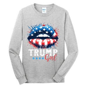 Trump Girl No Apologies Patriotic American Tall Long Sleeve T-Shirt