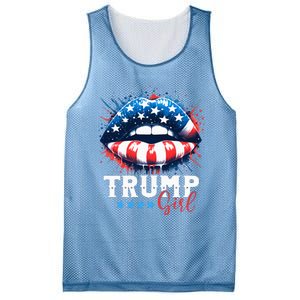 Trump Girl No Apologies Patriotic American Mesh Reversible Basketball Jersey Tank