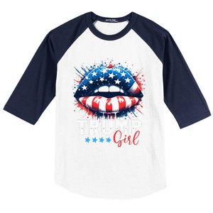 Trump Girl No Apologies Patriotic American Baseball Sleeve Shirt