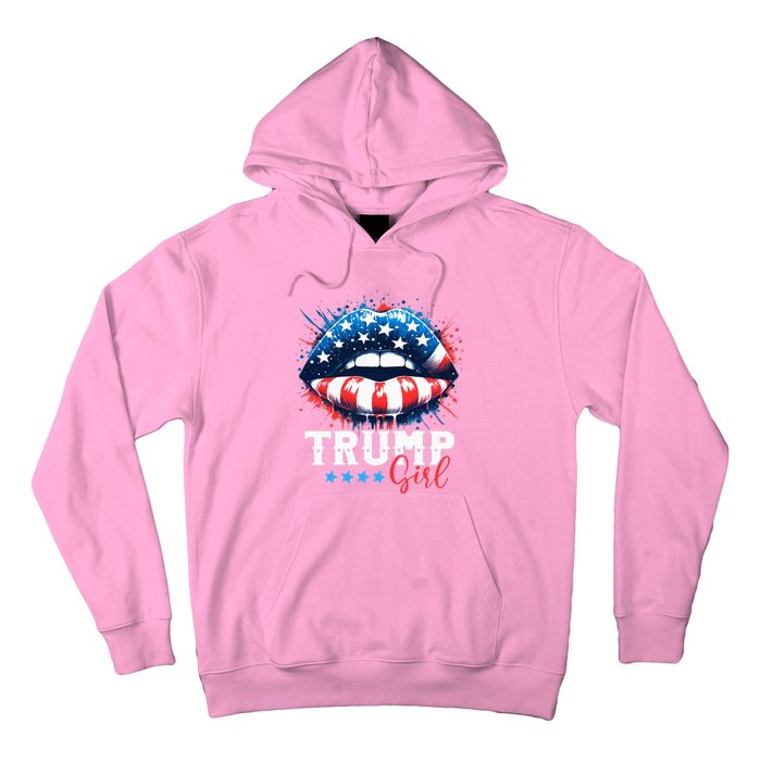 Trump Girl No Apologies Patriotic American Hoodie