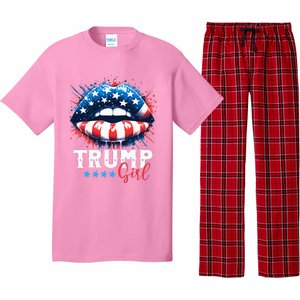 Trump Girl No Apologies Patriotic American Pajama Set