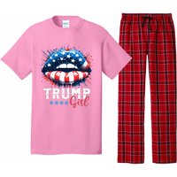 Trump Girl No Apologies Patriotic American Pajama Set