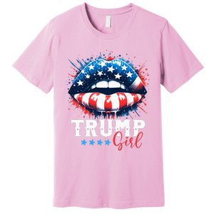 Trump Girl No Apologies Patriotic American Premium T-Shirt