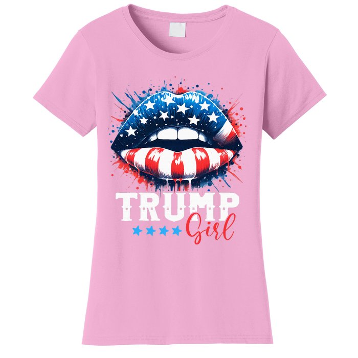 Trump Girl No Apologies Patriotic American Women's T-Shirt