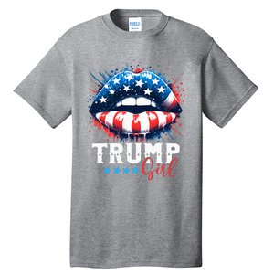 Trump Girl No Apologies Patriotic American Tall T-Shirt